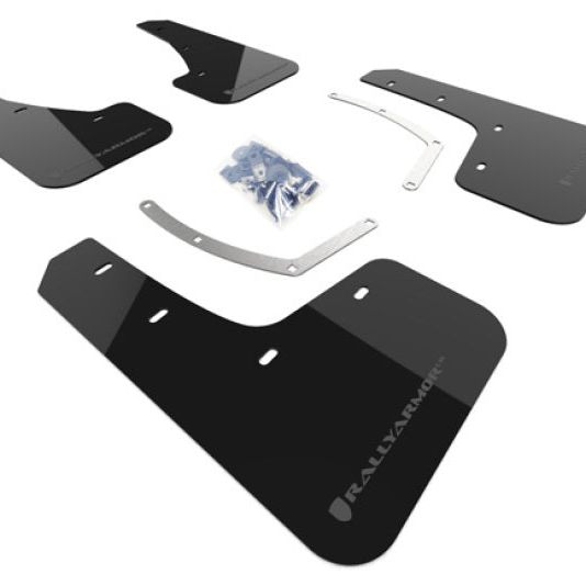 Rally Armor MF49-UR-BLK/GRY - RALMF49-UR-BLK/GRY - Rally Armor 18-25 Subaru Ascent Black UR Mud Flap w/Grey Logo - Shipped in Europe - Tuningsupply.com