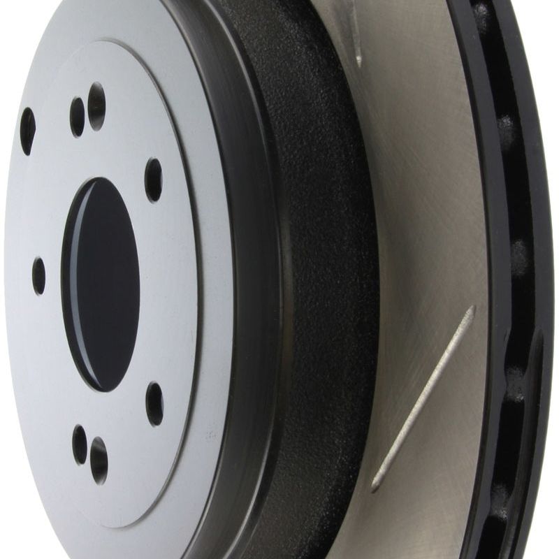 Stoptech 126.51035SL - STO126.51035SL - StopTech Power Slot 10 Hyundai Genesis Coupe Track Rear Left Slotted Rotor - Shipped in Europe - Tuningsupply.com