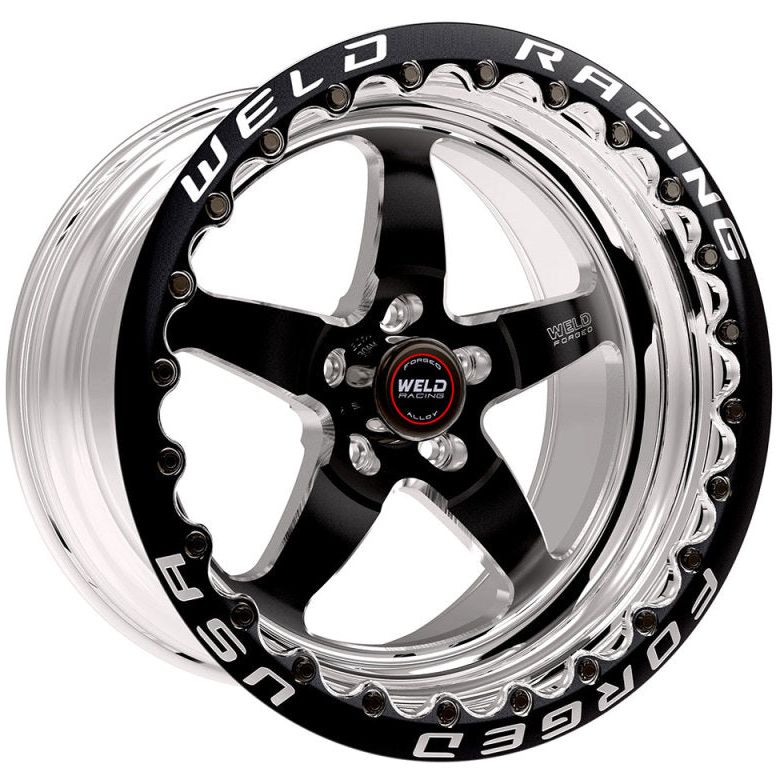Weld 71HB7100W67F - WEL71HB7100W67F - Weld S71 17x10 / 5x115mm BP / 6.7in. BS Black Wheel (High Pad) - Black Single Beadlock MT - Shipped in Europe - Tuningsupply.com