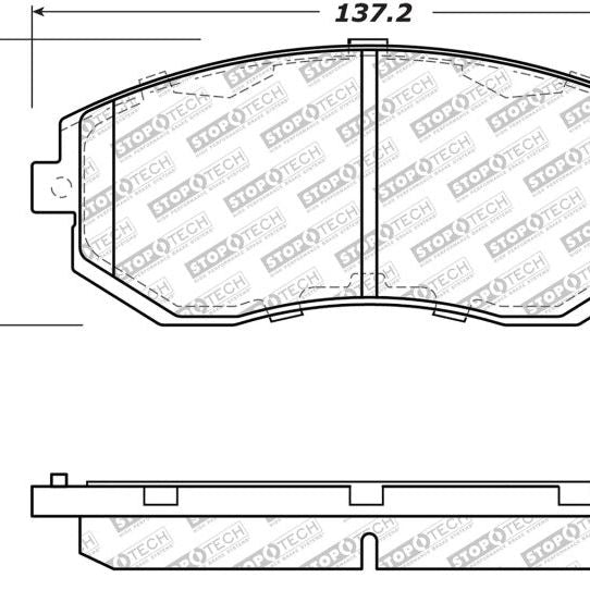 Stoptech 305.15390 - STO305.15390 - StopTech Street Select Brake Pads - Front - Shipped in Europe - Tuningsupply.com