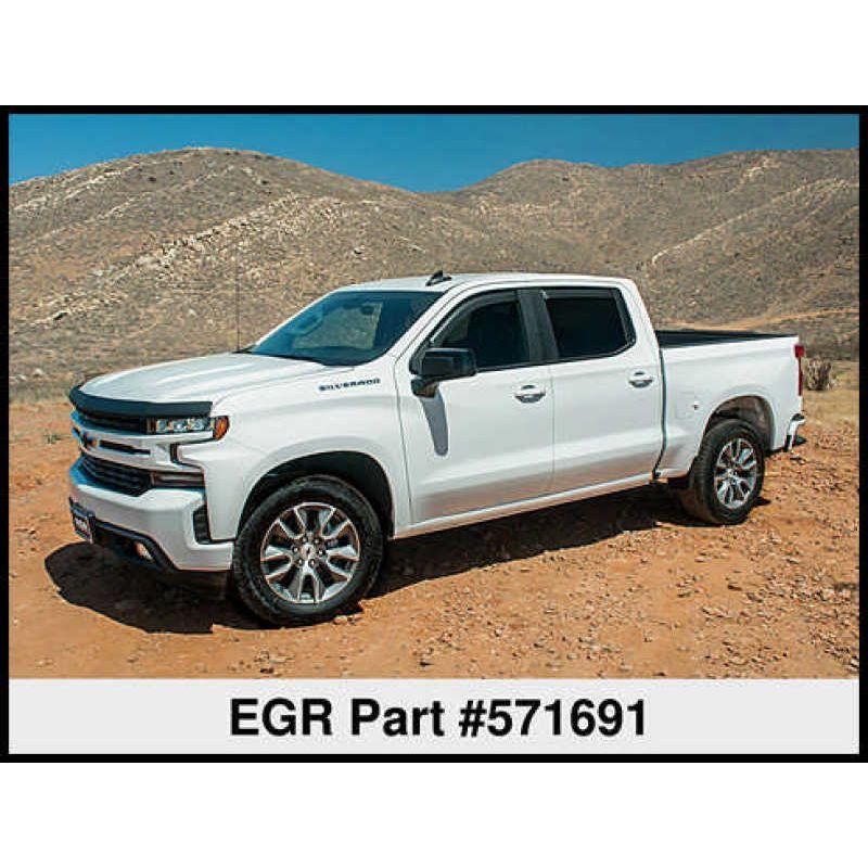 EGR 571691 - EGR571691 - EGR 2019 Chevy 1500 Crew Cab In-Channel Window Visors - Dark Smoke - Shipped in Europe - Tuningsupply.com