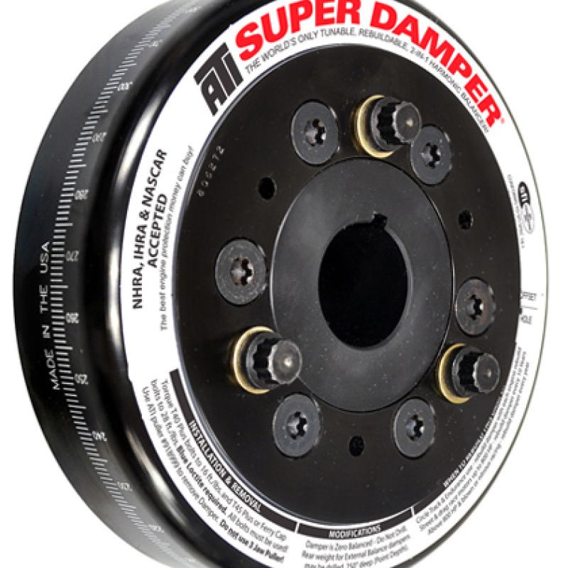 ATI ATI917781 - APPATI917781 - ATI Damper - 6.325in - Steel - Chevy SB / 90 Deg V6 - 409 - Pont 4Cyl - 3 Ring - 1Pc - Shipped in Europe - Tuningsupply.com