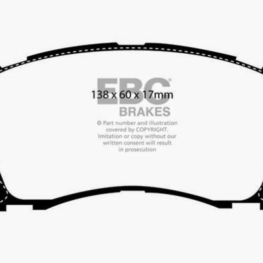 EBC DP41134R - EBCDP41134R - EBC 98-02 Subaru Forester 2.5 Yellowstuff Front Brake Pads - Shipped in Europe - Tuningsupply.com