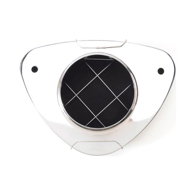 Edelbrock 1002 - EDE1002 - Edelbrock Air Cleaner Pro-Flo 1000 Series Triangular Steel Top 11 375In X 8 375In X 3In Chrome - Shipped in Europe - Tuningsupply.com