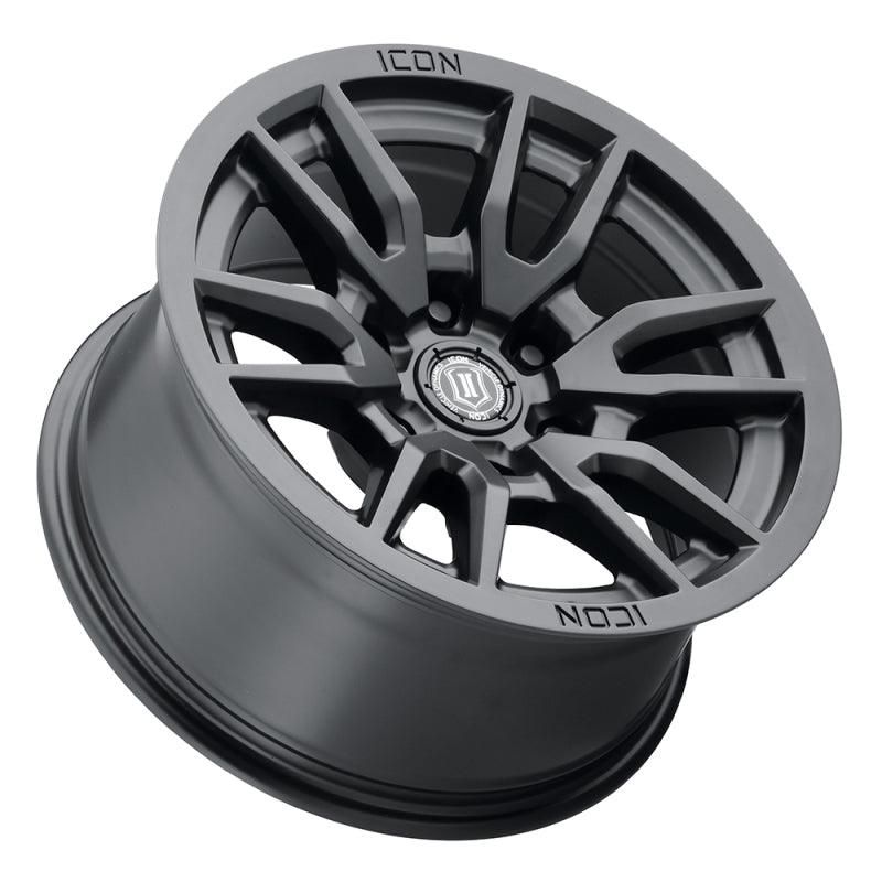 ICON 2417856350SB - ICO2417856350SB - ICON Vector 6 17x8.5 6x135 6mm Offset 5in BS 87.1mm Bore Satin Black Wheel - Shipped in Europe - Tuningsupply.com
