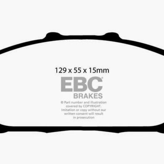 EBC UD617 - EBCUD617 - EBC 94-01 Acura Integra 1.8 Ultimax2 Front Brake Pads - Shipped in Europe - Tuningsupply.com
