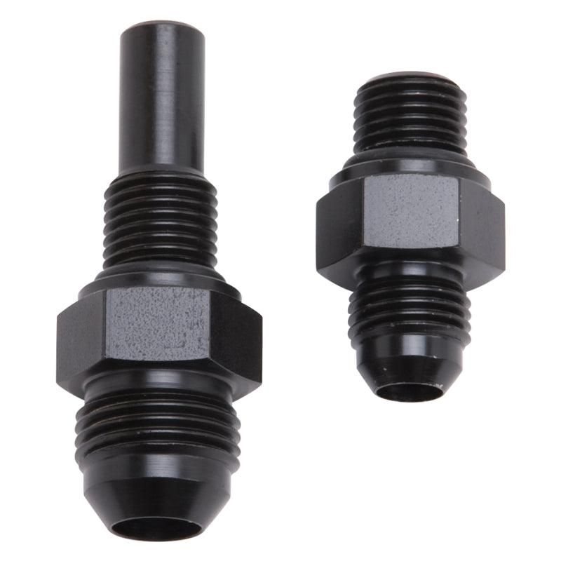 Russell 641390 - RUS641390 - Russell Performance -6 AN to 4L80 Transmission Ports Adapter Fittings (Qty 2) - Black Zinc - Shipped in Europe - Tuningsupply.com