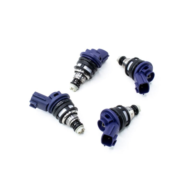DeatschWerks 01J-00-0550-4 - DWK01J-00-0550-4 - DeatschWerks Nissan G20 / SR20 / 240sx SR/KA 550cc Side Feed Injectors - Shipped in Europe - Tuningsupply.com