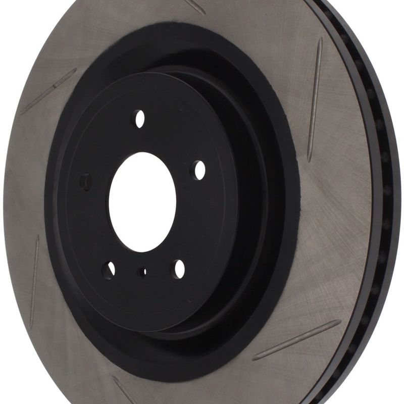 Stoptech 126.42100SL - STO126.42100SL - StopTech Power Slot Nissan 370z / Infiniti G37 SportStop Slotted Front Left Rotor - Shipped in Europe - Tuningsupply.com