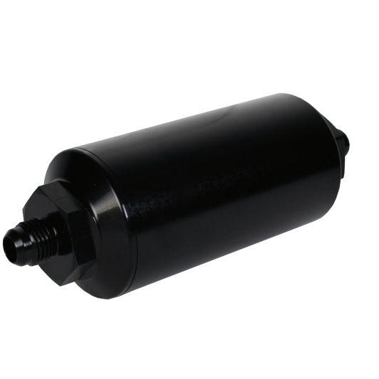 Aeromotive 12347 - AER12347 - Aeromotive In-Line Filter - (AN-6 Male) 10 Micron Fabric Element Bright Dip Black Finish - Shipped in Europe - Tuningsupply.com