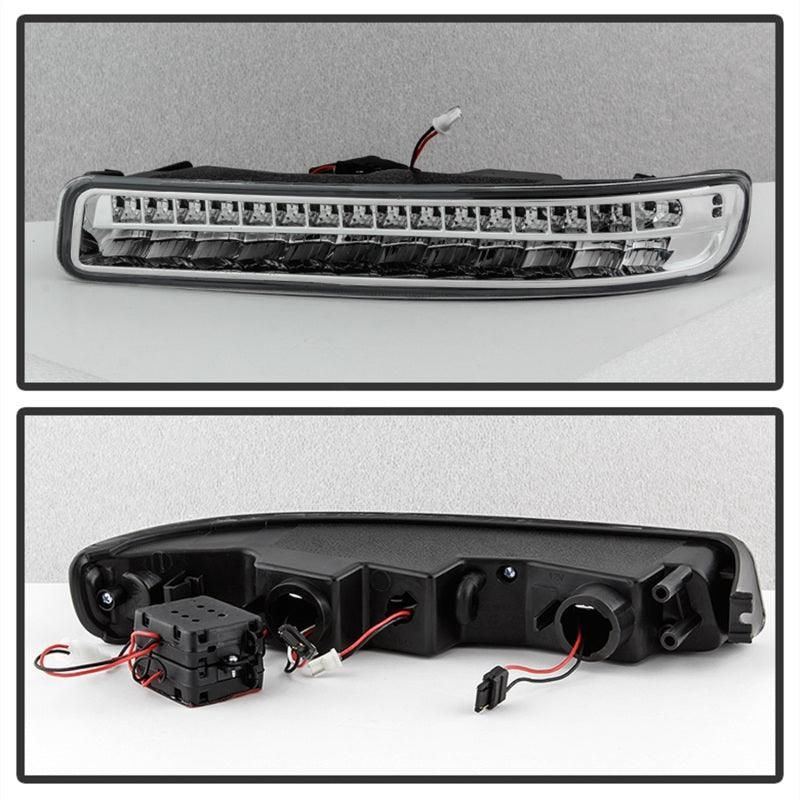 SPYDER 9029318 - SPY9029318 - xTune 99-06 GMC Sierra (Excl Denali) Full LED Bumper Lights - Chrome (CBL-GSI99-LED-C) - Shipped in Europe - Tuningsupply.com