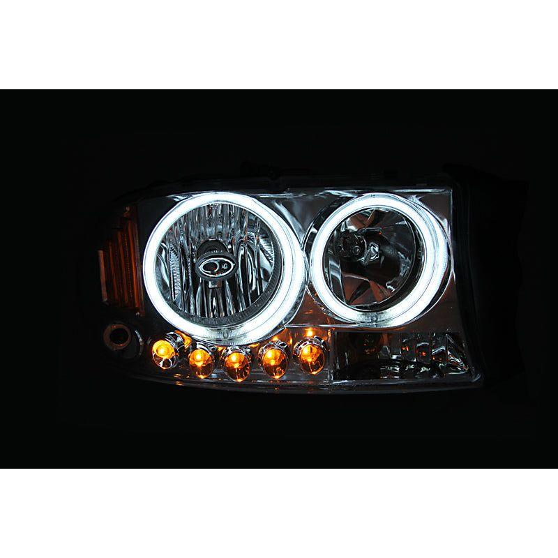 ANZO 111067 - ANZ111067 - ANZO 1994-2001 Dodge Ram Crystal Headlights Black - Shipped in Europe - Tuningsupply.com