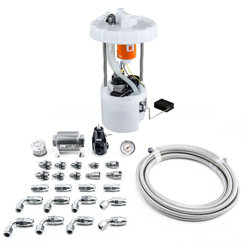 DeatschWerks 9-401-608-7041 - DWK9-401-608-7041 - DeatschWerks 06-11 Honda Civic Si K20 DW400 Pump Module & Return Kit w/PTFE Fuel Lines - Shipped in Europe - Tuningsupply.com