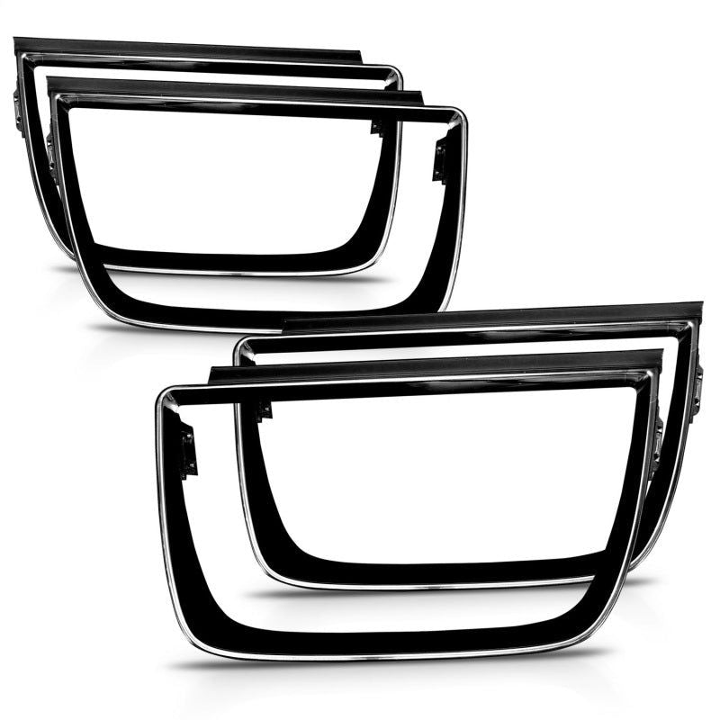 ANZO 351002 - ANZ351002 - ANZO 2010-2013 Chevrolet Camaro Taillight Bezels - 4pc Gloss Black - Shipped in Europe - Tuningsupply.com