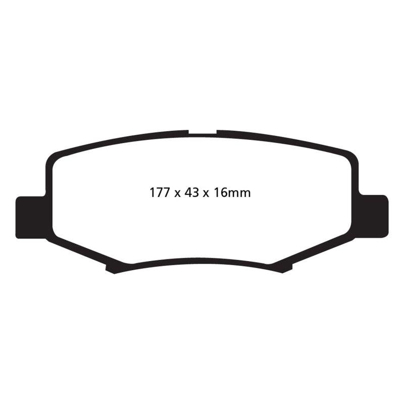 EBC DP61799 - EBCDP61799 - EBC 06-11 Dodge Nitro 3.7 Greenstuff Rear Brake Pads - Shipped in Europe - Tuningsupply.com