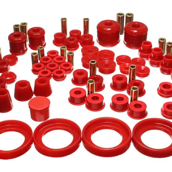 Energy Suspension 16.18113R - ENG16.18113R - Energy Suspension 97-01 Honda Prelude (Type SH only) Red Hyper-Flex Master Bushing Set - Shipped in Europe - Tuningsupply.com