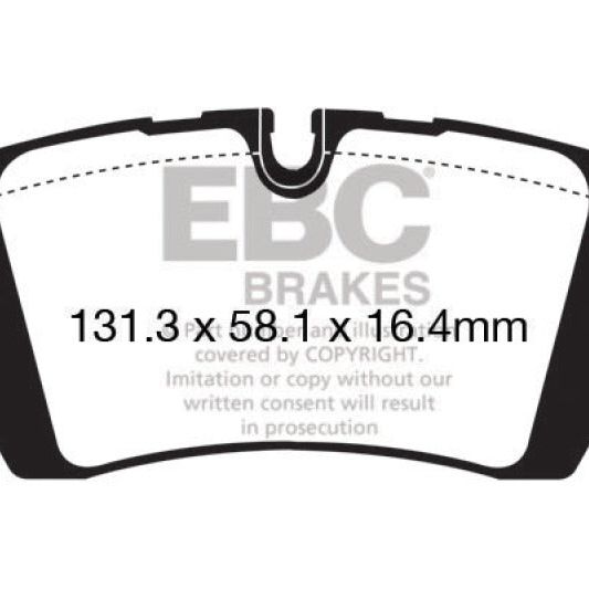 EBC DP62161 - EBCDP62161 - EBC 13+ Land Rover Range Rover 3.0 Supercharged Greenstuff Rear Brake Pads - Shipped in Europe - Tuningsupply.com
