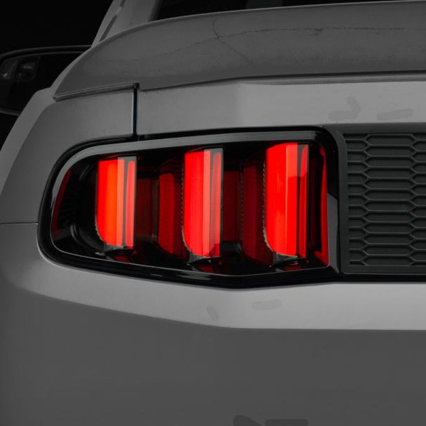 Raxiom 405839 - RAX405839 - Raxiom 10-12 Ford Mustang Vector V2 LED Tail Lights - Gloss Black Housing (Clear Lens) - Shipped in Europe - Tuningsupply.com