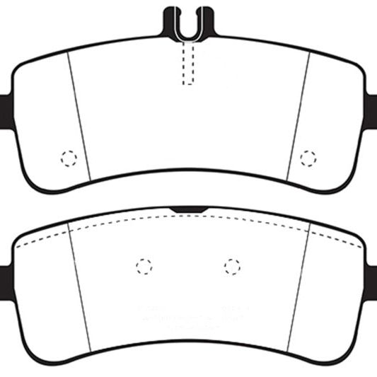 EBC DP42350R - EBCDP42350R - EBC 2015+ Mercedes-Benz C63 AMG (W205) Yellowstuff Rear Brake Pads - Shipped in Europe - Tuningsupply.com