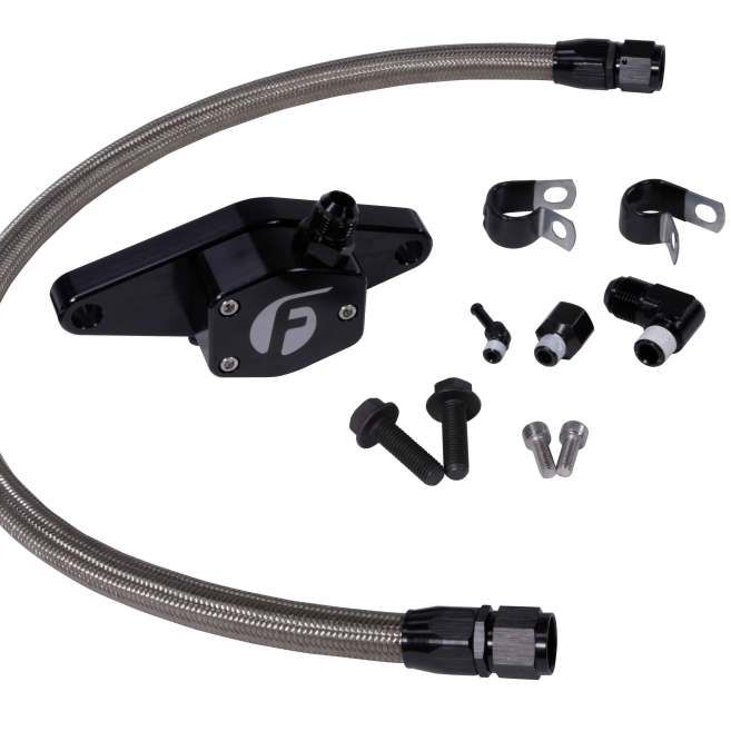 Fleece Performance FPE-CLNTBYPS-CUMMINS-12V-SS - FPEFPE-CLNTBYPS-CUMMINS-12V-SS - Fleece Performance 94-98 12V Coolant Bypass Kit w/ Stainless Steel Braided Line - Shipped in Europe - Tuningsupply.com