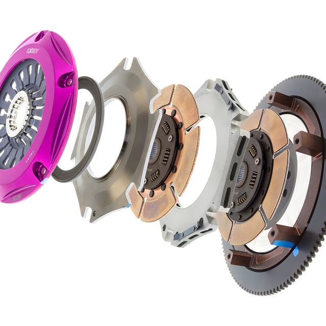 Exedy FM022HD - EXEFM022HD - Exedy 2004-2014 Subaru Impreza WRX STI H4 Hyper Twin Cerametallic Clutch Sprung Center Disc Pull - Shipped in Europe - Tuningsupply.com