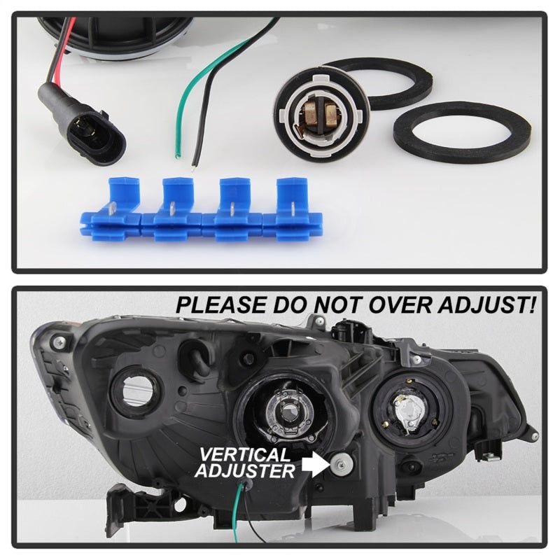 SPYDER 9042225 - SPY9042225 - xTune 09-14 Acura TSX Projector Headlights - Light Bar DRL - Chrome (PRO-JH-ATSX09-LB-C) - Shipped in Europe - Tuningsupply.com