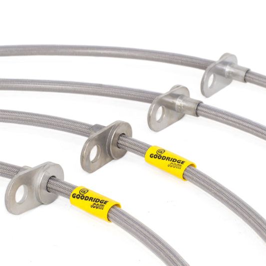 Goodridge 24219 - GRI24219 - Goodridge 08-14 Subaru STi (w/Brembo Calipers) Stainless Steel Brake Line Kit - Shipped in Europe - Tuningsupply.com