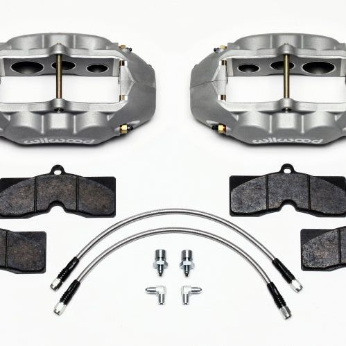 Wilwood 140-11857 - WIL140-11857 - Wilwood D8-6 Front Caliper Kit Clear Corvette C2 / C3 65-82 - Shipped in Europe - Tuningsupply.com