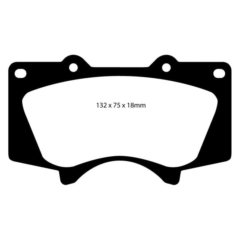 EBC DP61657 - EBCDP61657 - EBC 10+ Lexus GX460 4.6 Greenstuff Front Brake Pads - Shipped in Europe - Tuningsupply.com