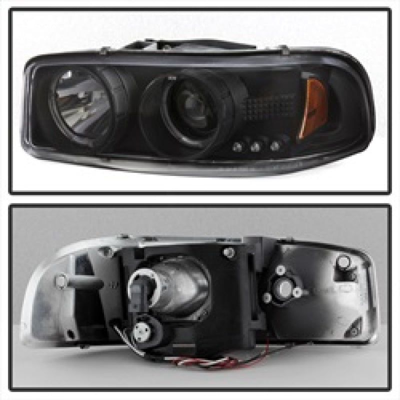 SPYDER 5009357 - SPY5009357 - Spyder GMC Sierra 1500/2500/3500 99-06 Projector Headlights LED Halo LED Black PRO-YD-CDE00-HL-BK - Shipped in Europe - Tuningsupply.com