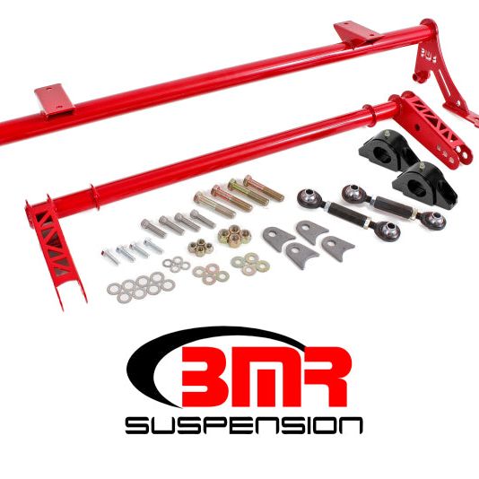 BMR Suspension XSB011R - BMRXSB011R - BMR 05-14 S197 Mustang Rear Bolt-On Hollow 35mm Xtreme Anti-Roll Bar Kit (Delrin) - Red - Shipped in Europe - Tuningsupply.com