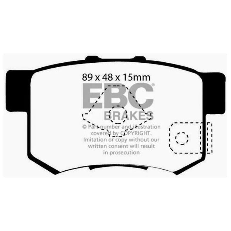 EBC UD1086 - EBCUD1086 - EBC 10-12 Acura RDX 2.3 Turbo Ultimax2 Rear Brake Pads - Shipped in Europe - Tuningsupply.com
