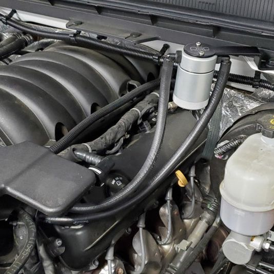 J&L 3085D-C - JLT3085D-C - J&L 14-18 Chevy/GM Truck/SUV 5.3L V8 Driver Side Oil Separator 3.0 - Clear Anodized - Shipped in Europe - Tuningsupply.com