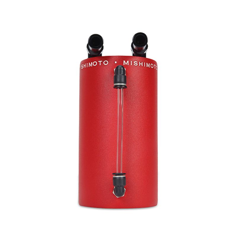 Mishimoto MMOCC-LAWRD - MISMMOCC-LAWRD - Mishimoto Large Aluminum Oil Catch Can - Wrinkle Red - Shipped in Europe - Tuningsupply.com