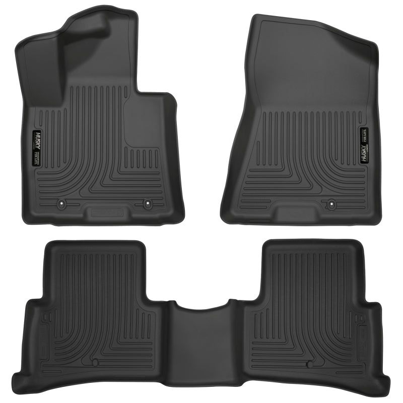 Husky Liners 99891 - HSL99891 - Husky Liners 2017 Kia Sportage Weatherbeater Front and Second Row Black Floor Liners - Shipped in Europe - Tuningsupply.com