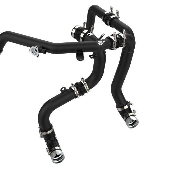 aFe 46-20584-B - AFE46-20584-B - aFe 21-23 Ford Bronco V6-2.7Ltt BladeRunner Alum Hot & Cold Charge Pipe Kit - Black - Shipped in Europe - Tuningsupply.com