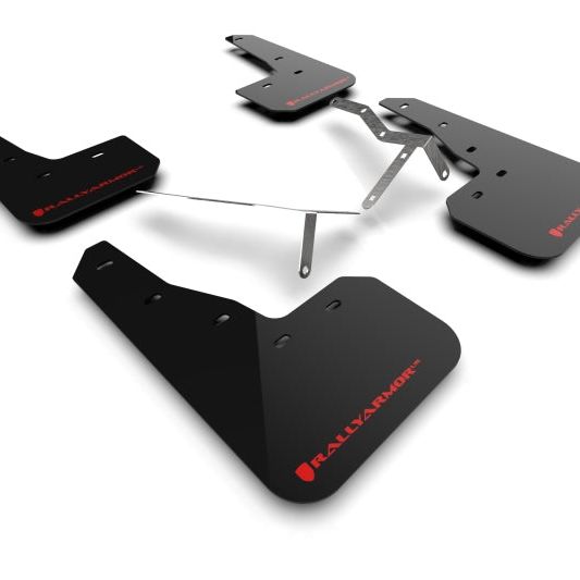 Rally Armor MF90-UR-BLK/RD - RALMF90-UR-BLK/RD - Rally Armor 22-25 Honda Civic/Civic Si/Sport Black UR Mud Flap w/Red Logo - Shipped in Europe - Tuningsupply.com