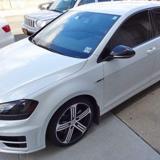 Rally Armor MF40-UR-BLK/GRY - RALMF40-UR-BLK/GRY - Rally Armor 15-17.5 MKVII VW Golf R Black UR Mud Flap w/Grey Logo - Shipped in Europe - Tuningsupply.com