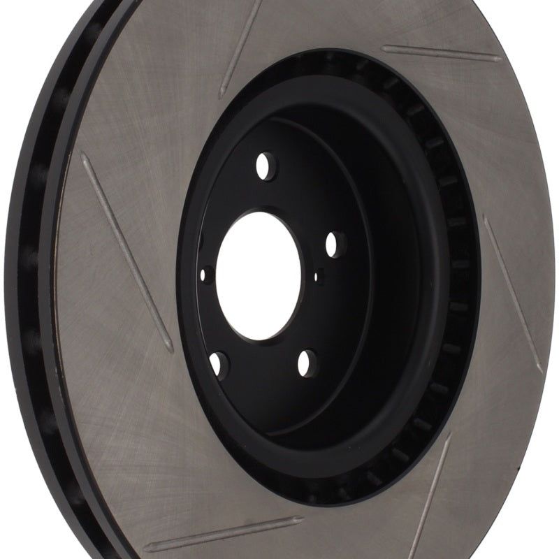 Stoptech 126.47019SR - STO126.47019SR - StopTech Power Slot 04 STi Front Right SportStop Slotted Rotor - Shipped in Europe - Tuningsupply.com