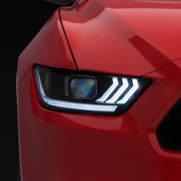 Raxiom 407055 - RAX407055 - Raxiom 15-17 Ford Mustang Projector Headlights OEM HID Bulbs- Black Housing (Clear Lens) - Shipped in Europe - Tuningsupply.com