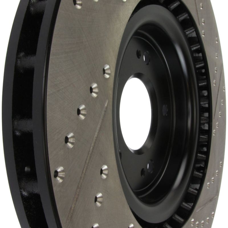 Stoptech 127.46076R - STO127.46076R - StopTech Slotted & Drilled Sport Brake Rotor - Shipped in Europe - Tuningsupply.com
