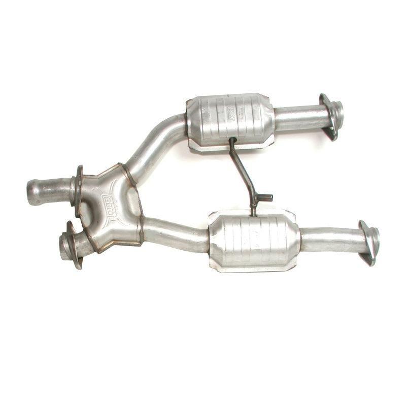 BBK 1638 - BBK1638 - BBK 96-04 Mustang 4.6 GT / Cobra Short Mid X Pipe w Catalytic Converters 2-1/2 For Long Tube Headers - Shipped in Europe - Tuningsupply.com