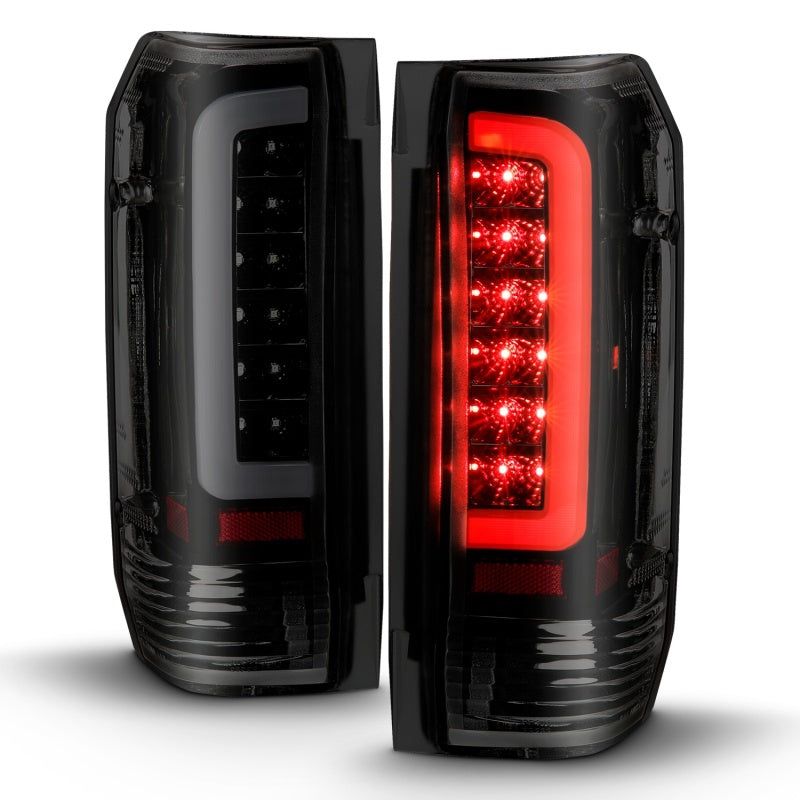 ANZO 311351 - ANZ311351 - ANZO 1987-1996 Ford F-150 LED Taillights Black Housing Smoke Lens (Pair) - Shipped in Europe - Tuningsupply.com