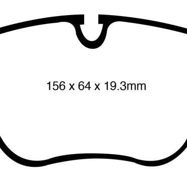 EBC DP41994R - EBCDP41994R - EBC 10-14 BMW X5 4.4 Twin Turbo (50) Yellowstuff Front Brake Pads - Shipped in Europe - Tuningsupply.com