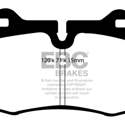 EBC DP31644C - EBCDP31644C - EBC 03-04 Infiniti G35 3.5 (Manual) (Brembo) Redstuff Front Brake Pads - Shipped in Europe - Tuningsupply.com