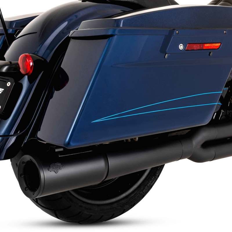 Vance and Hines 47383 - VAH47383 - Vance & Hines HD Dresser 17-22 Pro Pipe 2-1 Black PCX Full System Exhaust - Shipped in Europe - Tuningsupply.com