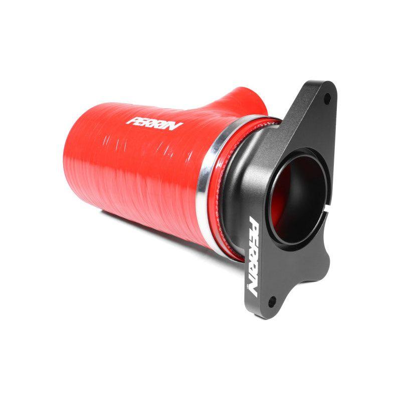 Perrin Performance PSP-INT-426RD - PERPSP-INT-426RD - PERRIN 22-24 Subaru WRX / 20-25 LGT & OBXT Turbo Inlet Hose w/Turbo Adapter Flange (Short) - Red - Shipped in Europe - Tuningsupply.com