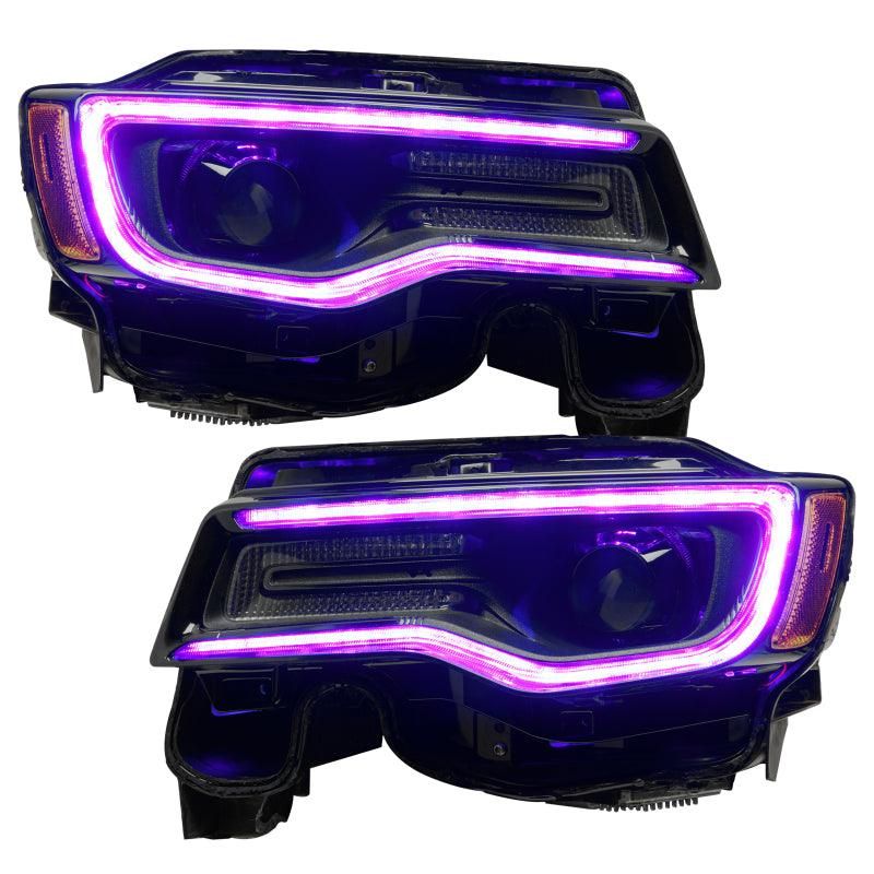ORACLE Lighting 1284-332 - ORL1284-332 - Oracle 1421 Jeep Grand Cherokee Dynamic Headlight DRL Upgrade Kit ColorSHIFT Dynamic - Shipped in Europe - Tuningsupply.com