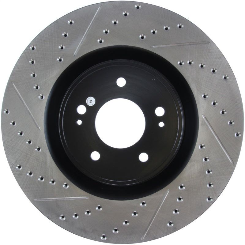 Stoptech 127.46076R - STO127.46076R - StopTech Slotted & Drilled Sport Brake Rotor - Shipped in Europe - Tuningsupply.com