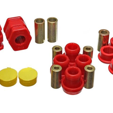 Energy Suspension 16.3115R - ENG16.3115R - Energy Suspension 99-00 Honda Civic Si Red Front Control Arm Bushing Set - Shipped in Europe - Tuningsupply.com